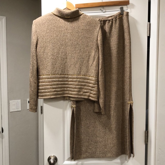 Vintage ST. JOHN SPORT by Marie Gray - Knit Cardi & Maxi Skirt Set - Picture 2 of 14